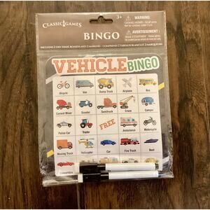 Travel Games, Vehicle Bingo Game, 3+ yrs